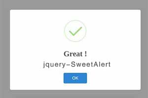 jquery-SweetAlert页面提示插件