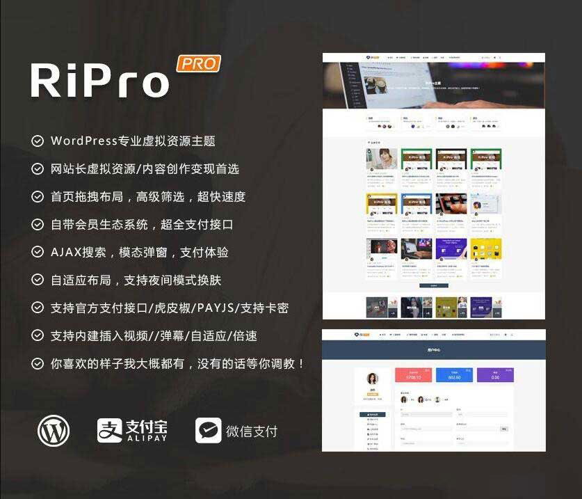 wordpress资源类主题ripro