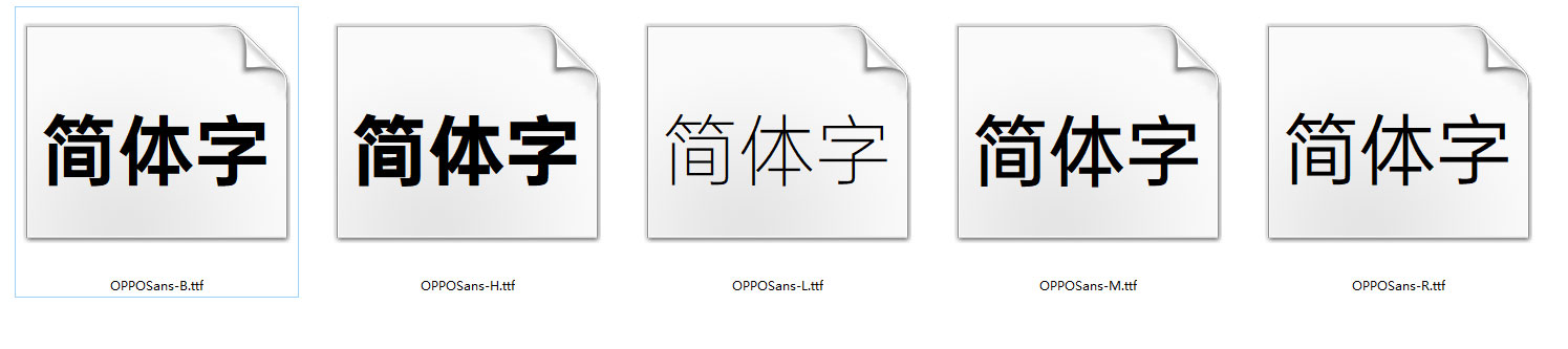 OPPOsans字体