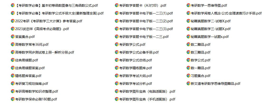 考研数学电子资料