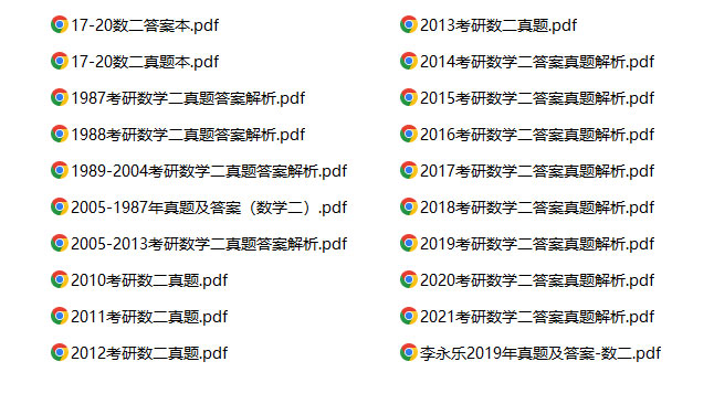 历年考研数学二真题